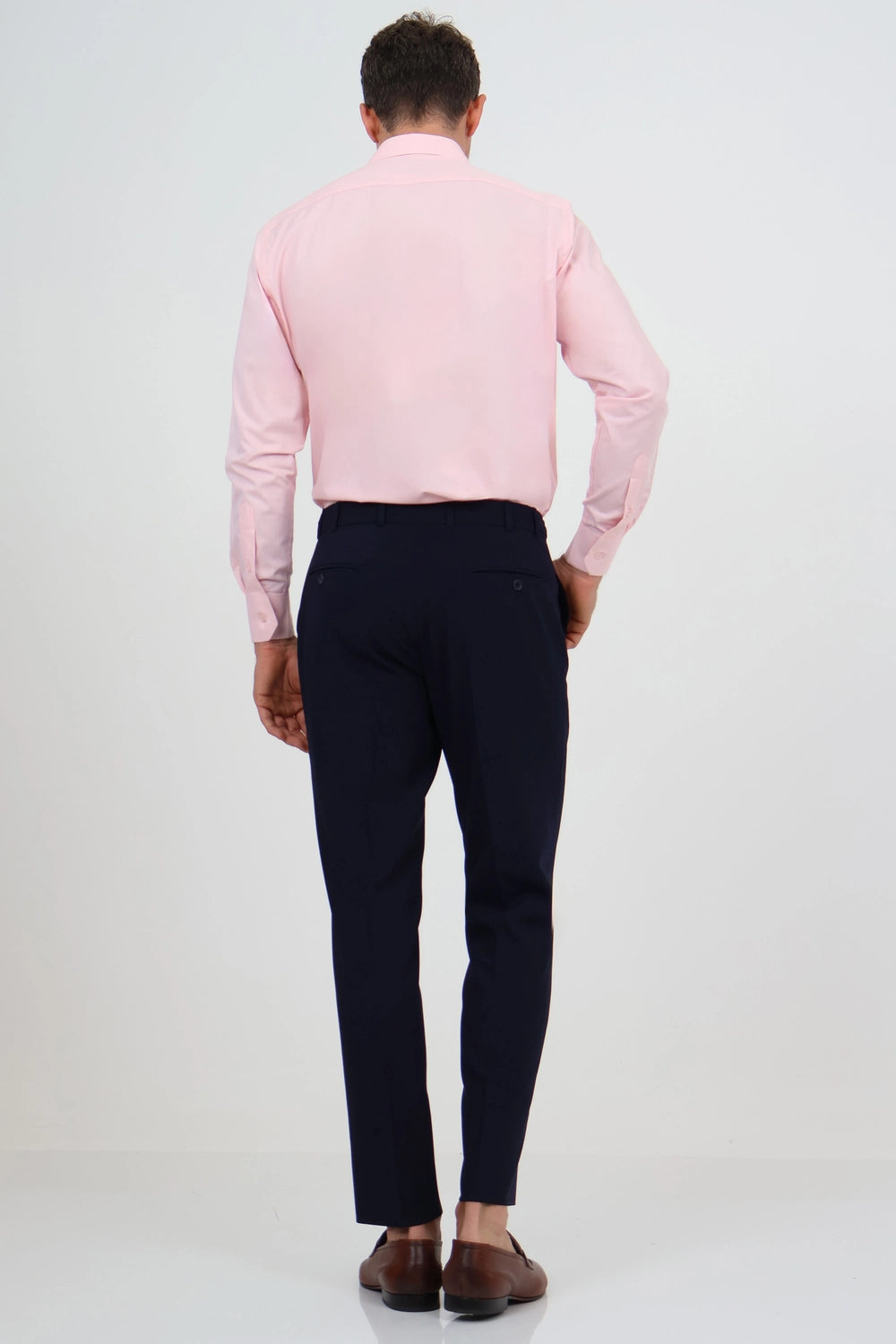 Men’s Slim Fit Tailored Trousers with Adjustable Waist