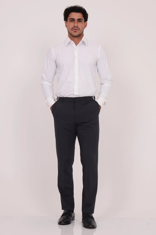 Men’s Slim Fit Tailored Trousers with Adjustable Waist