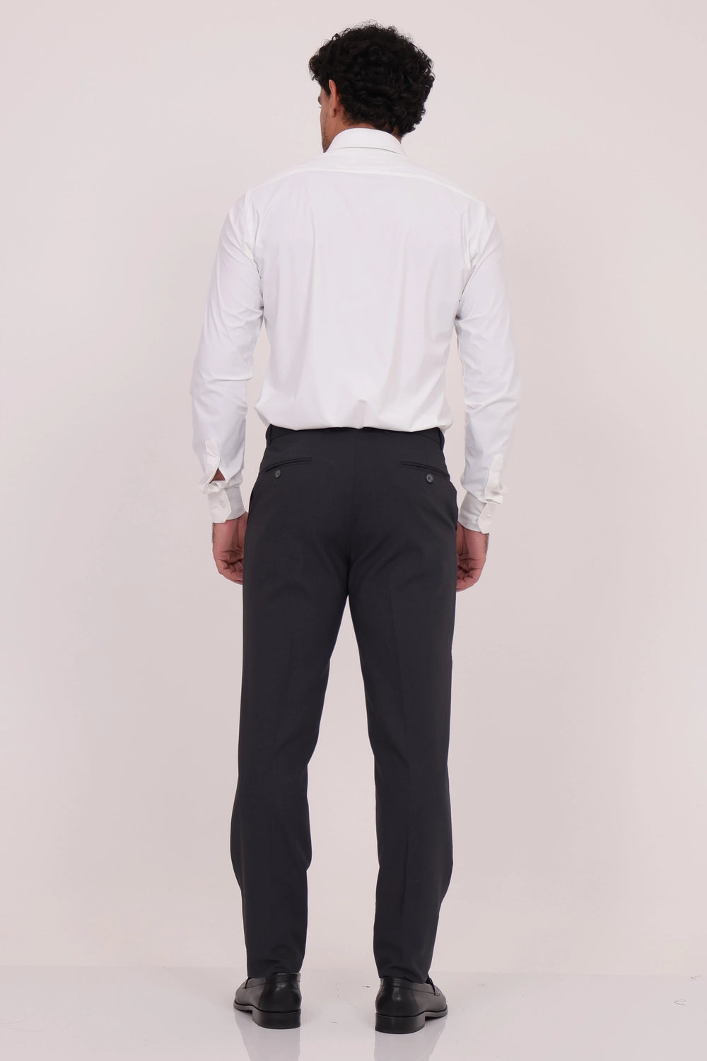 Men’s Slim Fit Tailored Trousers with Adjustable Waist