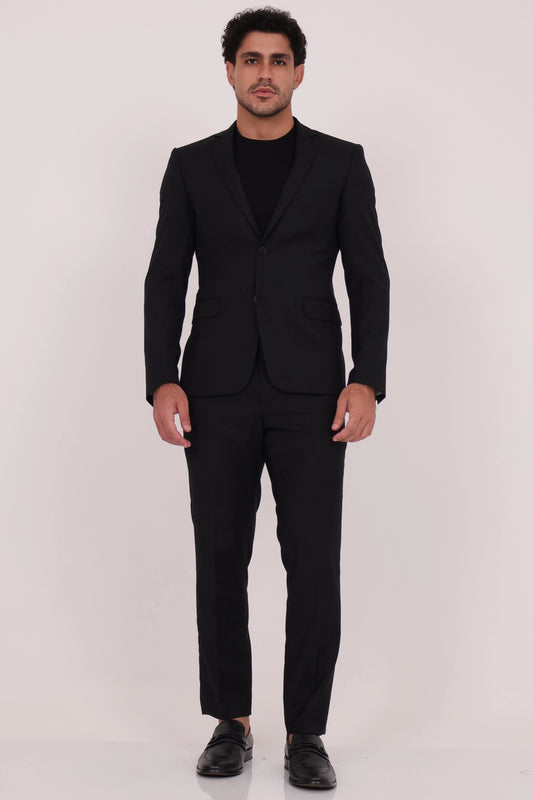 Men’s Super Slim Fit Suit with Pocket Square and Tailored Trousers